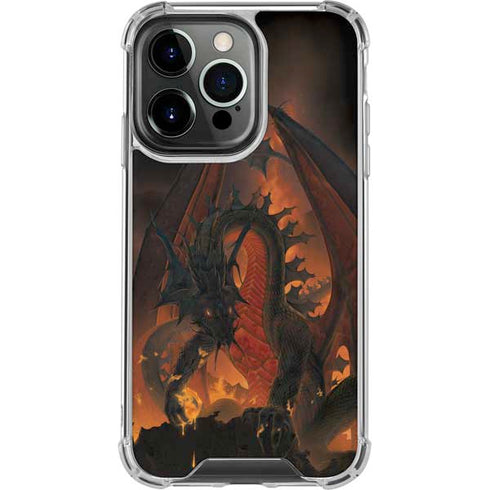 Fireball Dragon by Vincent Hie iPhone 16 Pro Clear Case
